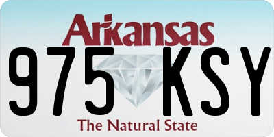 AR license plate 975KSY