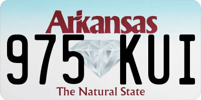 AR license plate 975KUI