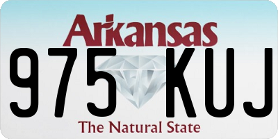 AR license plate 975KUJ