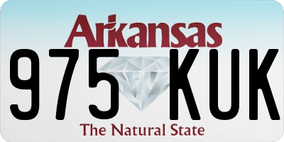 AR license plate 975KUK