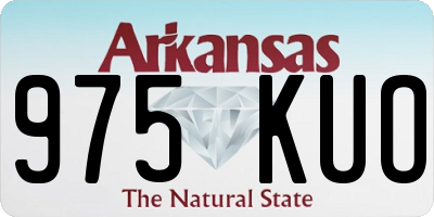 AR license plate 975KUO