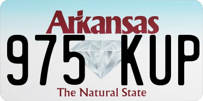 AR license plate 975KUP
