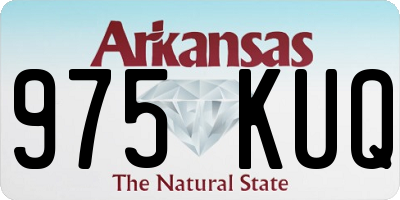 AR license plate 975KUQ