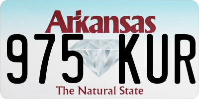 AR license plate 975KUR