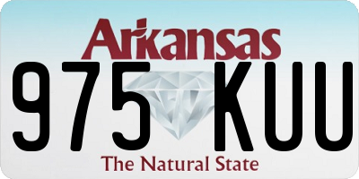 AR license plate 975KUU