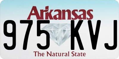 AR license plate 975KVJ