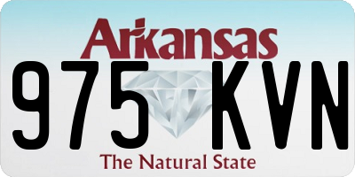 AR license plate 975KVN
