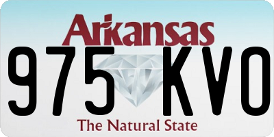 AR license plate 975KVO