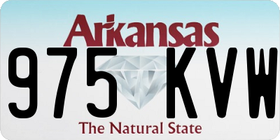 AR license plate 975KVW