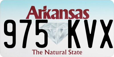 AR license plate 975KVX