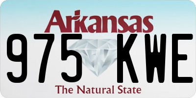 AR license plate 975KWE