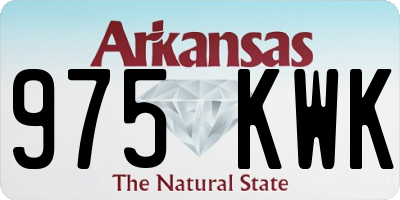 AR license plate 975KWK