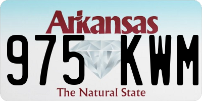 AR license plate 975KWM