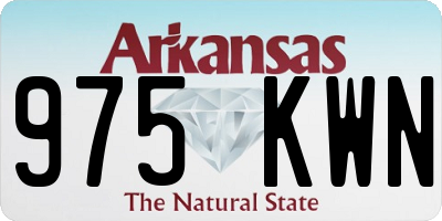 AR license plate 975KWN