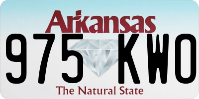 AR license plate 975KWO