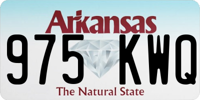 AR license plate 975KWQ