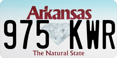 AR license plate 975KWR