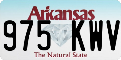 AR license plate 975KWV