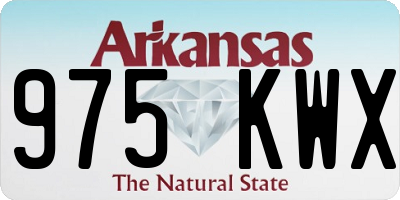 AR license plate 975KWX