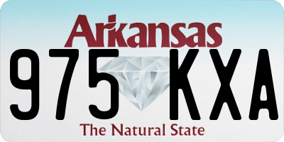 AR license plate 975KXA