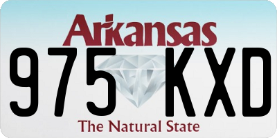 AR license plate 975KXD