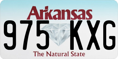 AR license plate 975KXG