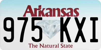 AR license plate 975KXI