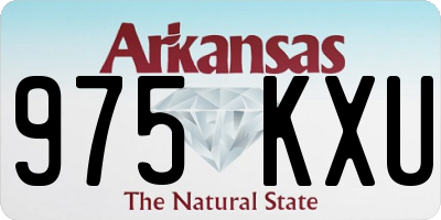 AR license plate 975KXU