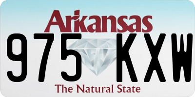 AR license plate 975KXW