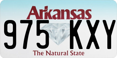 AR license plate 975KXY