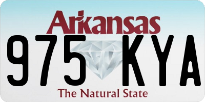 AR license plate 975KYA