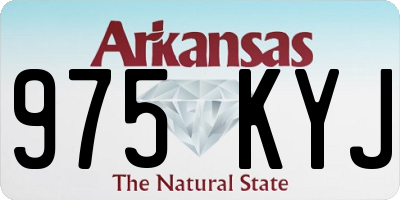AR license plate 975KYJ