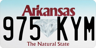 AR license plate 975KYM
