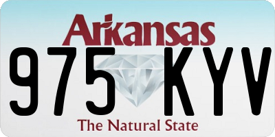 AR license plate 975KYV