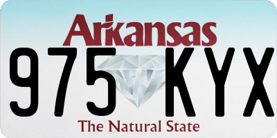 AR license plate 975KYX