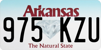 AR license plate 975KZU