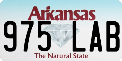 AR license plate 975LAB