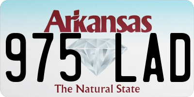 AR license plate 975LAD