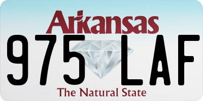 AR license plate 975LAF
