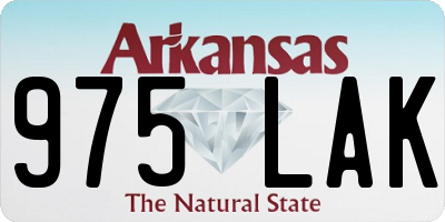 AR license plate 975LAK
