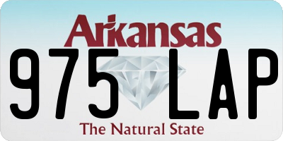 AR license plate 975LAP