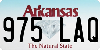 AR license plate 975LAQ