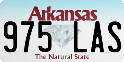 AR license plate 975LAS