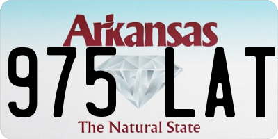 AR license plate 975LAT