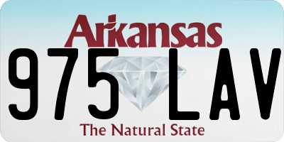 AR license plate 975LAV