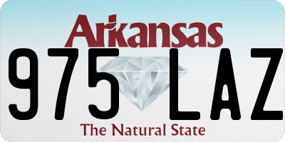 AR license plate 975LAZ