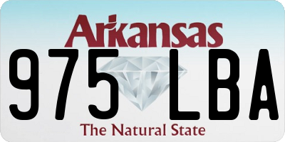 AR license plate 975LBA
