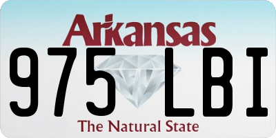 AR license plate 975LBI