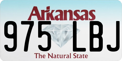 AR license plate 975LBJ