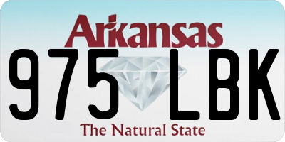 AR license plate 975LBK